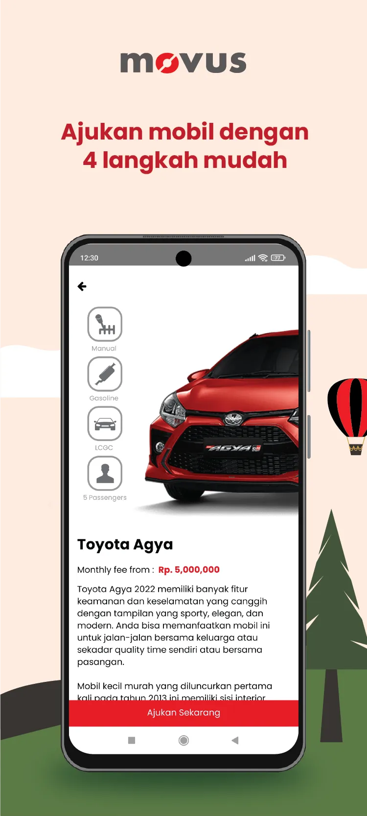 movus store image, car detail